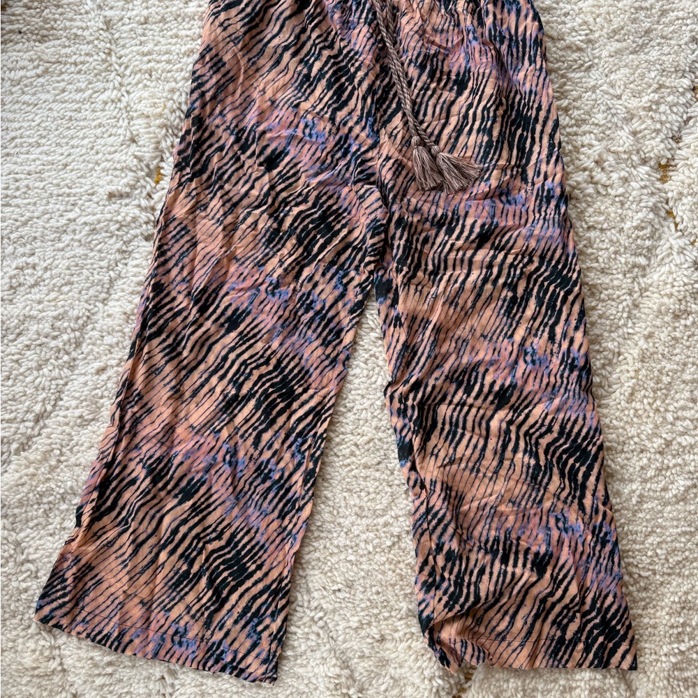 Stylish Multicolor Wide-Leg Pants - Picture 6 of 8